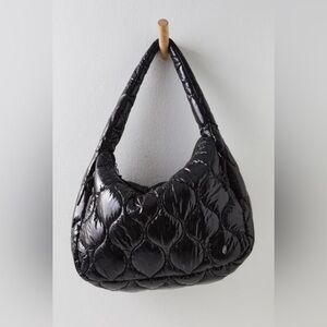Free People Movement Black Quilted Carryall Women's Bag